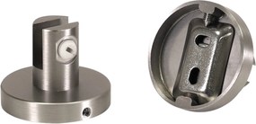 Plieger Vigo glazen planchet 50cm geborsteld chroom