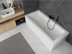 Mexen Cube rechthoekig bad 160 x 70 cm met ombouw, wit - 55051607000X