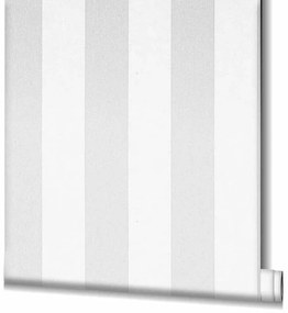 Noordwand Topchic Behang Stripes lichtgrijs en wit