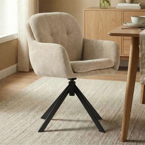 Draaibare Eetkamerstoel Beige