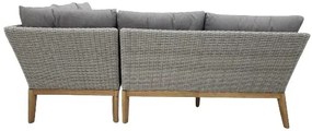 The Outsider Hoek Loungeset - Larissa - Wicker - Acacia - Antraciet - The Outsider