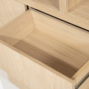 Vakkenkast Naturel Eiken 200 Cm - 200x42x220cm.
