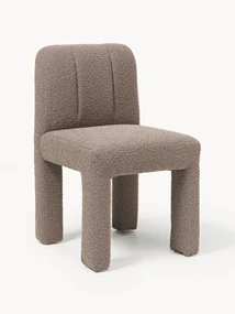 Bouclé gestoffeerde stoel Lukas