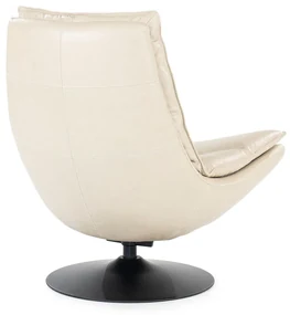 Eleonora Sven Draaifauteuil Beige Leder