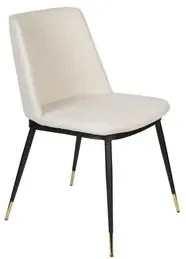 House of Rebels Brandvertragende eetkamerstoel - Amanda - Beige - House of Rebels