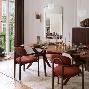 Rechthoekige tafel in massief notenhout, Maricielo