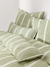 Gestreepte flanellen kussenhoes Belinda