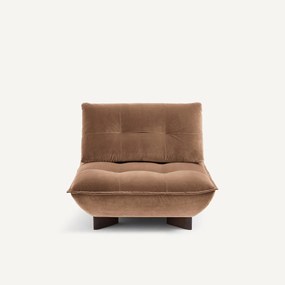 Modulaire fauteuil in fluweel, KAORI