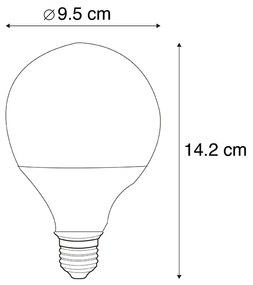 Smart E27 dimbare LED lamp G95 11W 900 lm 2200-4000K RGB