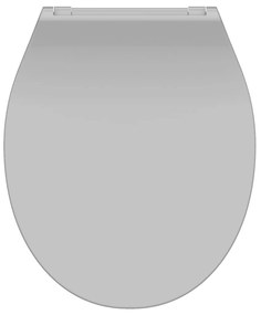 SCHÜTTE Toiletbril met soft-close SLIM GREY duroplast grijs