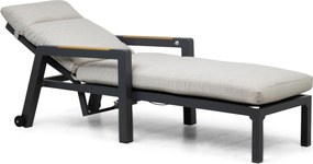 Lifestyle Garden Furniture Evora Ligbed Verstelbaar Aluminium Grijs