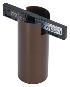 Moderne spot donker brons voor railsysteem 1-fase GU10 35mm - Slimline Nubee Honey