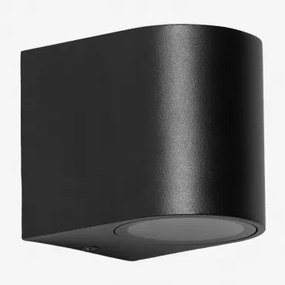 Pevot Aluminium Buitenwandlamp Zwart - Sklum