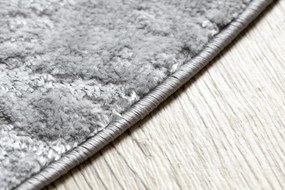 Tapijt MEFE modern  Rond ,  8722 Lijnen vintage gewreven  - Structureel,  twee poolhoogte , grijskleuring / wit