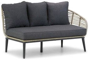 Hoek loungeset 4 personen Aluminium/wicker Taupe  Coco Coco Leonardo