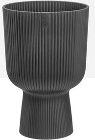 Elho Vibes Fold Coupe 30 Bloempot -Ø 29.5 x H 44.7 cm - Antraciet - Gerecycled Plastic