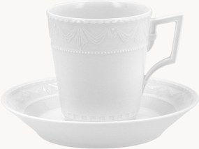Handgemaakt porseleinen koffiekopje Kurland met schoteltje