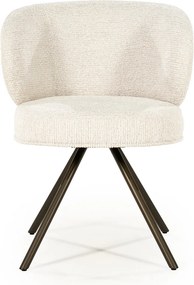 Eleonora Jayson Eetstoel Brons Frame Beige