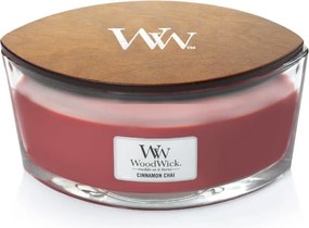 WoodWick geurkaars - Ellipse HearthWick Flame - Cinnamon Chai