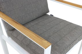 Tuinstoel Aluminium Wit Lifestyle Garden Furniture Faro