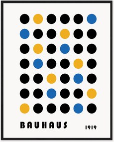 Ingelijste digitale print Bauhaus Abstract Dots