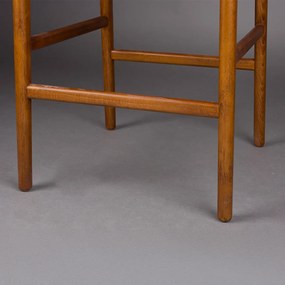 Dutchbone Cecile Houten Frame Barkruk Walnut