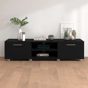 vidaXL Tv-meubel 140x40x35 cm bewerkt hout zwart