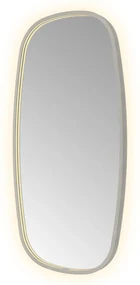 Hotbath &More Contour spiegel deens ovaal 50x100cm geborsteld gunmetal PVD