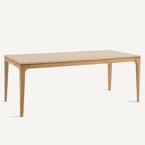 Tafel van massief eiken en eikenfineer, 8 couverts, SANARA