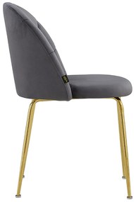 Laget Goud Fluwelen Stoel