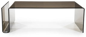 By-Boo Shadow Salontafel Gebogen Glas Bruin - 120 X 60cm.