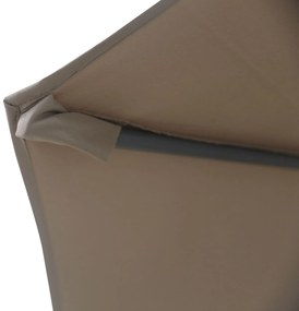 Camello Valerio Stokparasol .m (excl. Voet) Aluminium Taupe