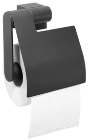 Tiger Nomad Toiletrolhouder met klep Zwart
