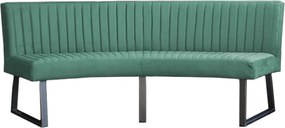 Eetkamerbank - Hengelo - stof Element turquoise 15 - geschikt voor ovale tafel 200 cm