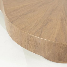 Eleonora Bobbie Grote Salontafel Organisch Lichtbruin - 150 X 110cm.