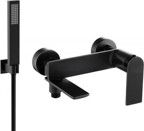 Mexen Zero R02 badkraan met doucheset, zwart - 7113R02-70