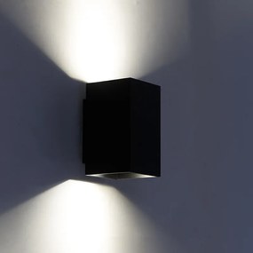 Moderne Smart wandlamp zwart incl. 2 WiFi GU10 - Sandy