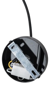 Japandi hanglamp wit zijden 30cm - Plu