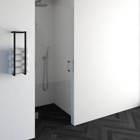 BRAUER Void nisdeur helder glas 70x200 omkeerbaar incl. glascoating PVD RVS-kleurig geborsteld GS-VON1H70200NG