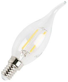 Set van 5 E14 dimbare LED filament tipkaars lampen 250lm 2700K