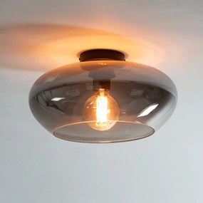 Glazen Plafondlamp Smoke Grijs