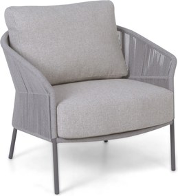 4 Seasons Outdoor Seasons Florence Living Chair CARAMEL Aluminium/rope Grijs