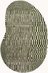 Wasbaar jacquard in- & outdoor vloerkleed Berber in organische vorm