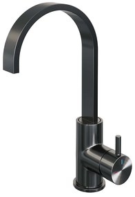 Brauer Gunmetal Edition ColdStart wastafelkraan met draaibare platte uitloop model B gunmetal geborsteld PVD