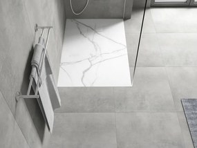 Mexen Hugo rechthoekige SMC douchebak 100 x 80 cm, witte steen - 42158010