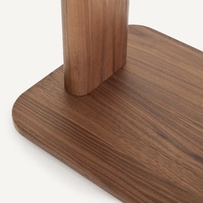 Bijzettafel van massief notenhout, ontwerp Emmanuel Gallina, MONCEAU