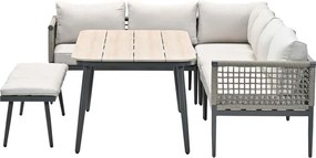 Garden Impressions Burela lounge dining set 6-delig links - taupe