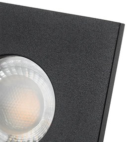Set van 6 Moderne badkamer inbouwspot zwart - Doku GU10 IP54 Lamp