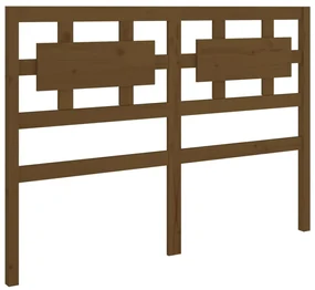 vidaXL Hoofdbord 165,5x4x100 cm massief grenenhout honingbruin