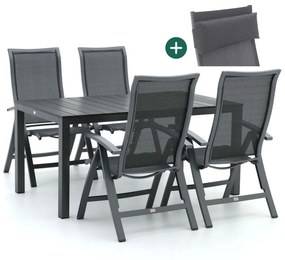 Bellagio Lugo/Fidenza 160cm dining tuinset 5-delig verstelbaar